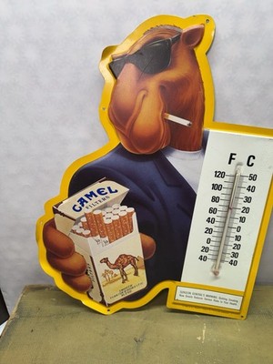 camel cigarette thermometer Vintage Advertising Items: & Metal Sign, 1998. for Sale, Price at Auction Camel's cigarettes advertisement - general