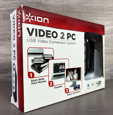 ION Video 2 PC VHS VCR to Computer USB Video Conversion System Transfer Movies