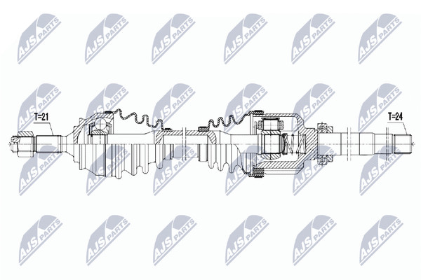 NTY Antriebswelle NPW-CT-057 FüR Elysee 301 Peugeot HDI LPG Vti 115 CitroËN-image
