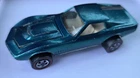 Hot Wheels Redline 1968 Custom Corvette Aqua USA