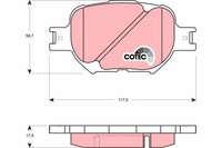 Bremsbelagsatz Vorne FüR Toyota Celica Coupe T23 Corolla Kombi E12 Limo 02-08