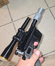Han Solo DL-44 Left Handed Blaster High Quality Metal Hardware Wood like Grips