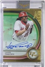 2025 Topps Five Star Autograph Green Vladimir Guerrero Los Angeles Angels #11/15