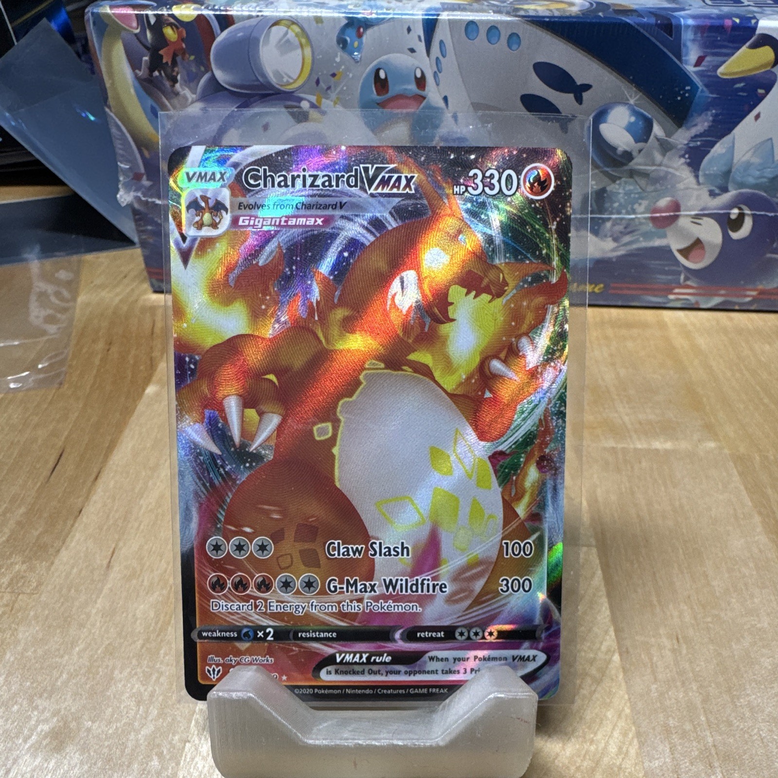 Pokemon TCG Charizard VMAX Holo VMAX 330 HP Pokemon Card English 2020