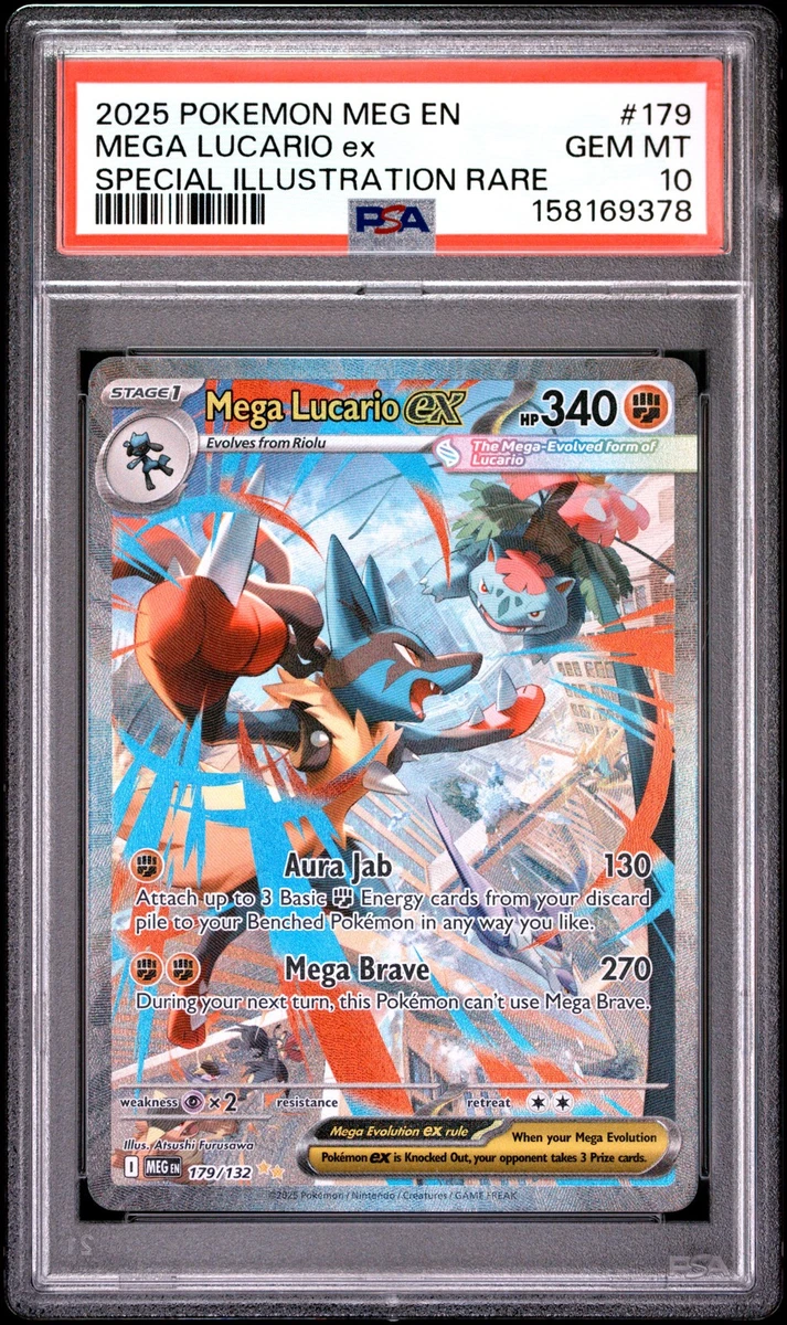 Lucario Pokémon TCG Professional Sports Authenticator (PSA