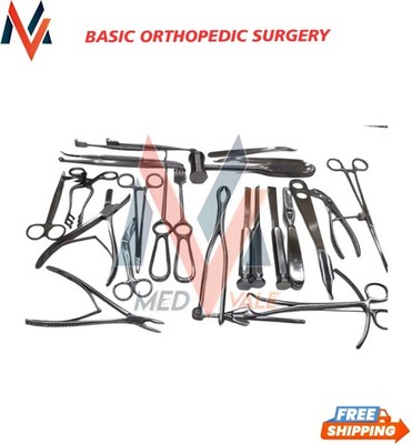 Basic Orthopedic Surgery Set Surgical Instruments Set of 25 PCS SS