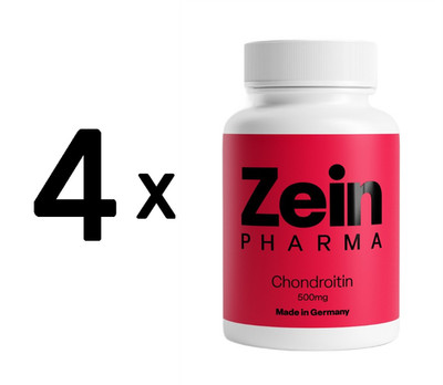 4 x Zein Pharma Chondroitin, 500mg - 90 caps (305,53 EUR/kg)