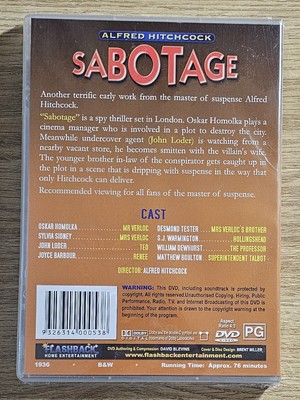 Sabotage (DVD, 1936) for sale online | eBay Australia