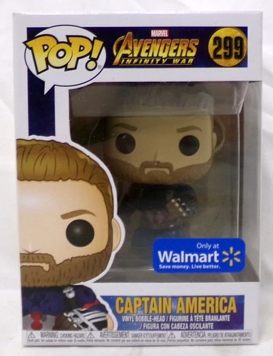 Funko Pop! 299 Captain America Marvel Avengers Infinity War Walmart Exclusive