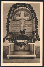 Haid, monumento ai guerrieri, cartolina 1950 