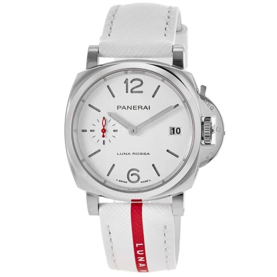 Nuevo Reloj Unisex Panerai Luminor Due Luna Rossa Automático Esfera Blanca PAM01378