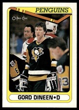 1990-91 O-Pee-Chee ! Gord Dineen Pittsburgh Penguins #470