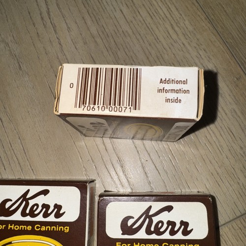 Vintage Kerr Regular Mouth Canning Jar Lids Flats 9 Boxes 108 Pieces NIB - Picture 5 of 6