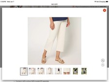 Belle by Kim Gravel TripleLuxe Twill Wide Leg Crop w/ Fray-Black-Tall 12 A680150