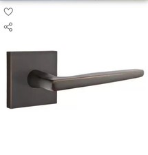 EMTEK C5110HERUS10B Passage Door Knob w/ Hermes Lever Oil Rubbed Bronze Finish