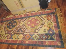 Authentic Navajo-Style Rug – 3x5 ft – Aztec Southwest Primitive – Handmade WOOL