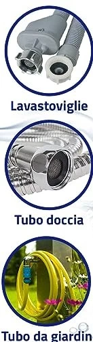 BSSTORE Guarnizione Piana In Gomma Con Filtrino Per Carico Acqua - Immagine 3 di 3