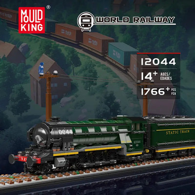 Train Flying Scotsman No. 4462 Lokomotive Eisenbahn Modellform König Bausteine