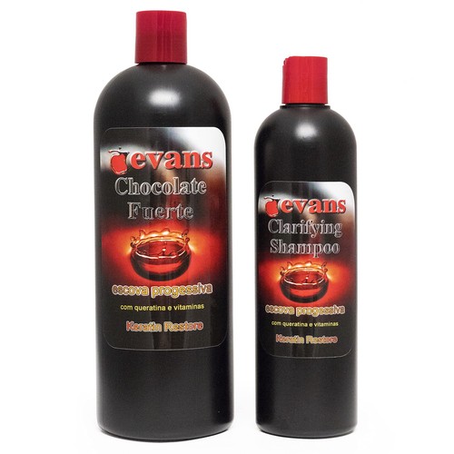 Evans Brazilian Keratin Hair Straightening Treatment Strong Formula Flat Iron...