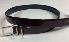Lanvin Double Calfskin Cowhide Leather Men’s Belt - 100/40 - Made In France