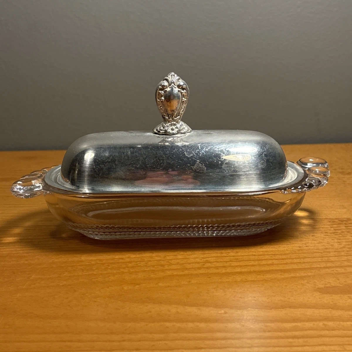 1847 Rogers Bros Antique US Silver-Plated Butter Dishes for sale