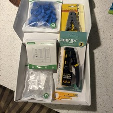 Zoerax Ethernet Crimping Tool Kit for RJ45 with Cable Tester  Connectors