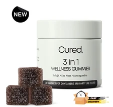 3-in-1 Shilajit Gummies for Men | Sea Moss & Ashwagandha | Vegan & Sugar-Free