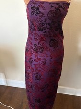 Pink lined dress M Maxi with spaghetti straps