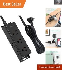 900 Joules Surge Protector with 9 Widely Spaced Outlets  Flat Plug for Safety