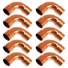 Appli Parts AP-C034LB10 3/4 90 Degree Elbow Long Turn Copper pipe fittings CxC S