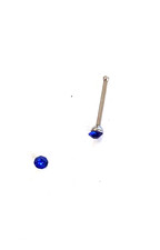 PIERCING DROIT NEZ - BRILLANT 1,8 MM - BRILLANT BLEU FONCE - NEUF - PNZNW07