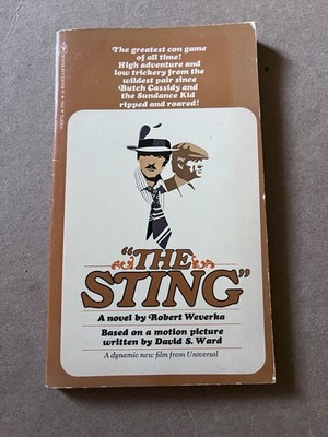 THE STING by Robert Weverka  1974 Bantam paperback NEWMAN REDFORD MOVIE TIE IN