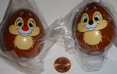 Disney Parks Chip n Dale Eggstravaganza Easter Eggs Set Brown Acorns