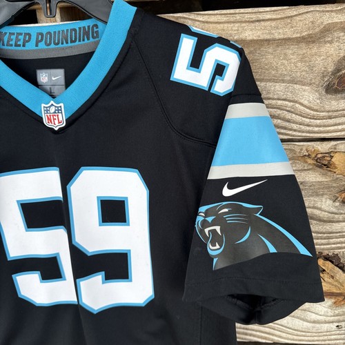 NFL Carolina Panthers Luke Kuechly #59 Jersey On Field NIKE Youth Sz L 14/16 EUC - Picture 2 of 5