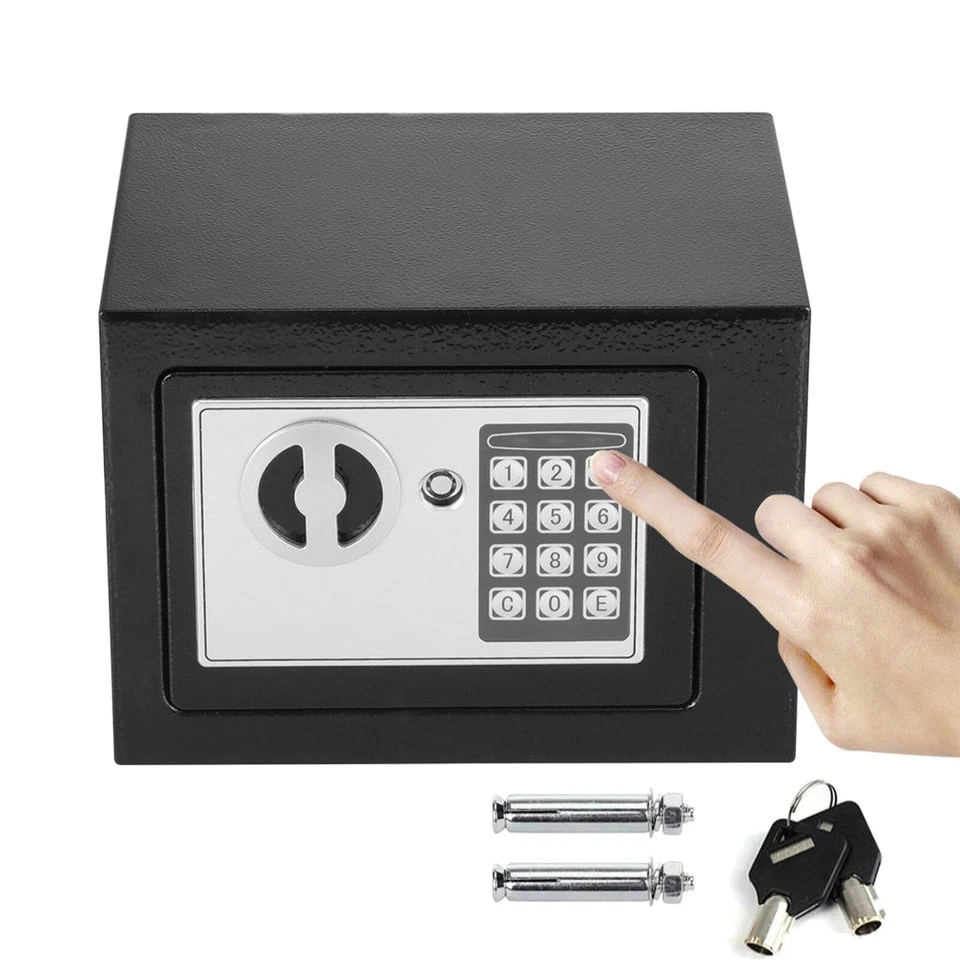 Mini Safe Tresor Feuerfest Möbeltresor Dokumententresor Geldschrank Wandtresor - Bild 2 von 4