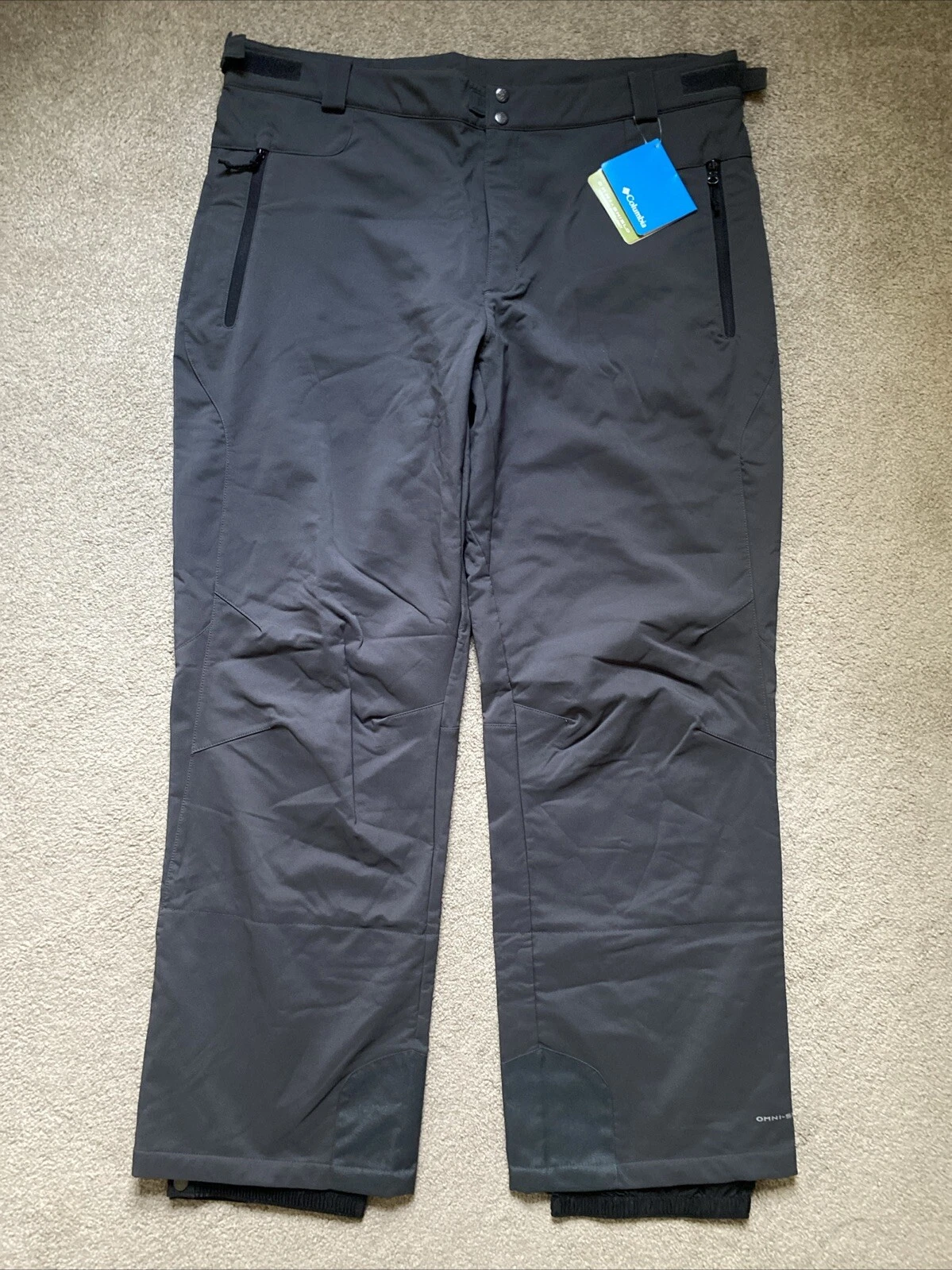 Men’s Columbia Omni-shield Size XXL Endless Mountain Softshell Snow Pants NWT
