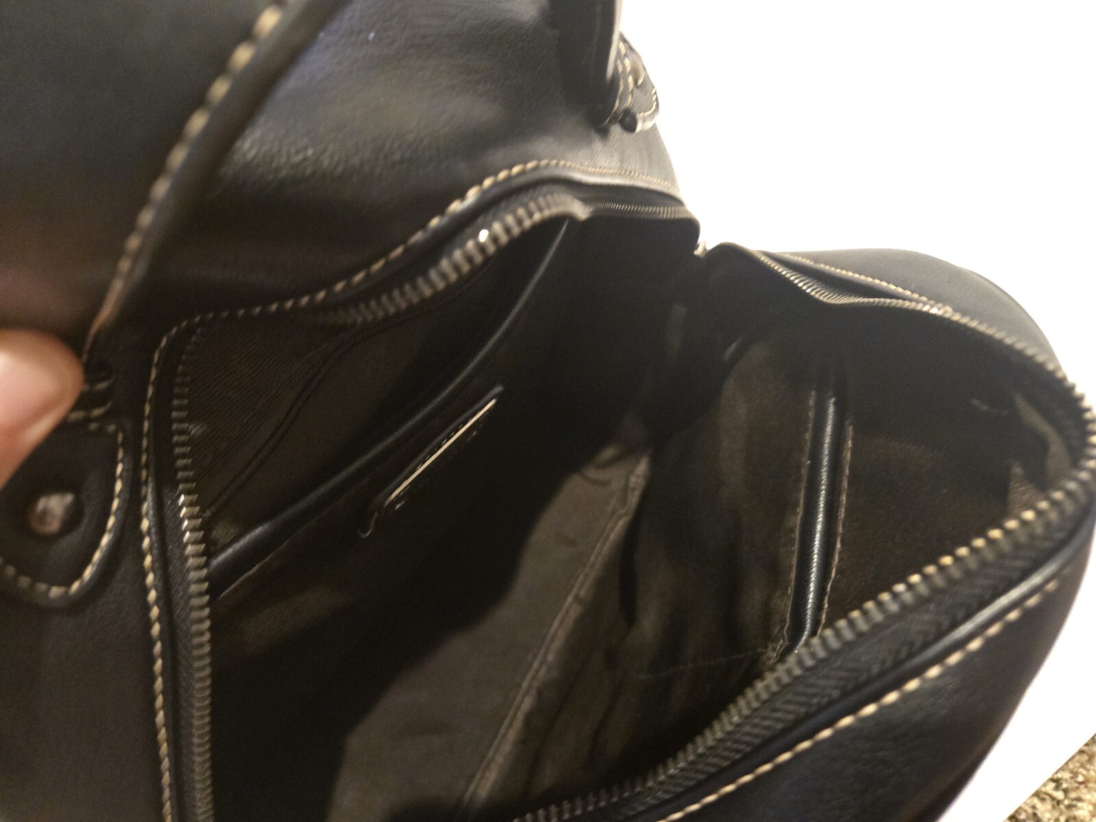 Trinity Ranch Black Backpack Turquoise Leather W/… - image 22