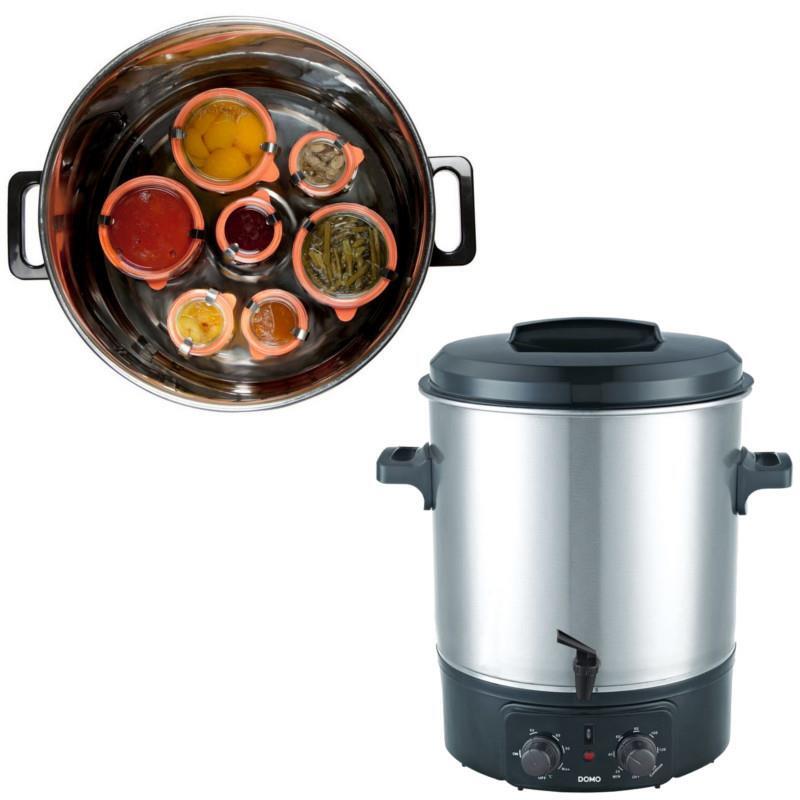 EDELSTAHL EINKOCHTOPF 27L mit Zapfhahn Einweck Koch-Topf Punsch-Kessel Glühwein