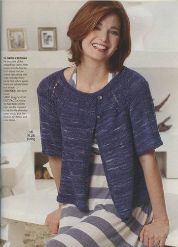 Knit Simple Magazine Spring Summer 2010 - 30 Knitting Patterns Home & Family - Picture 16 of 24