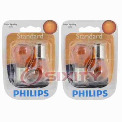 2 pc Philips Rear Turn Signal Light Bulbs for Saab 9-3 9-3X 9-5 9000 cw