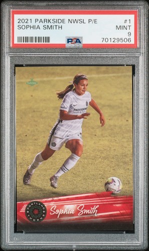 2021 Parkside NWSL Volume 1 #1 Sophia Smith Rookie Card RC PSA 9 QTY - Picture 3 of 10