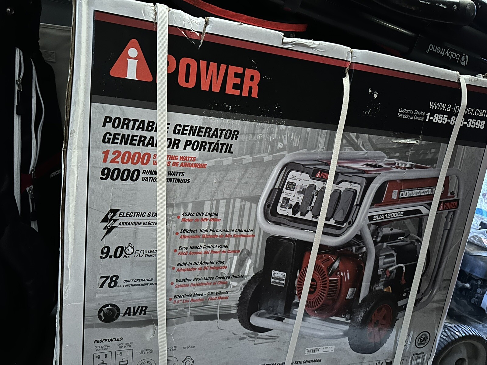AiPower 12000 Watt Portable Gas Generator Electric Start SUA12000E