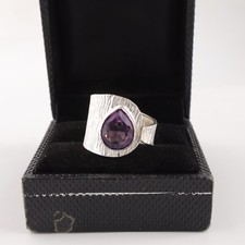Amethyst Gemstone 925 Sterling Silver Ring Handmade Jewelry Ring For Gift