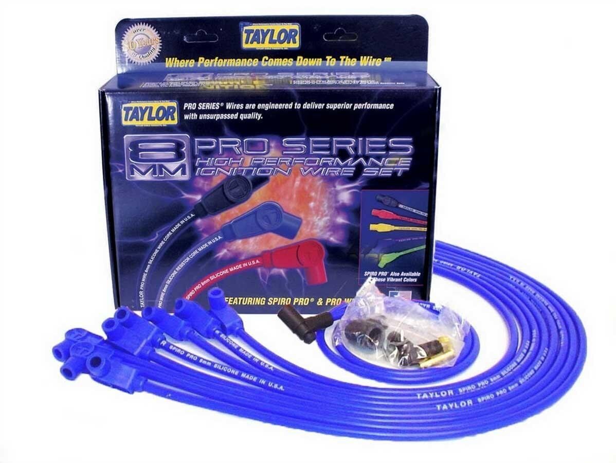 Taylor/Vertex 76630 Race-Fit Spiro-Pro Plug Wire Blue Sbc Hei Spark Plug Wire Se