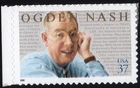 Scott #3659 Ogden Nash (Baltimore, Poetry) Single 37¢ Stamp - MNH