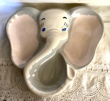 VINTAGE CHILD'S PLATE ELEPHANT WITH 3 SECTIONS