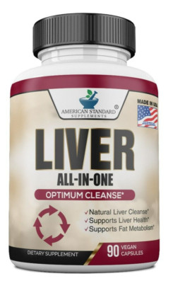 Liver Cleanse, 15 in 1  Formula,  Liver Health Support - 90 Veg Capsules