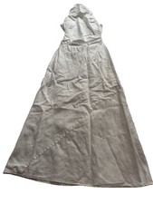 Reformation Casette Linen Midi Dress in White