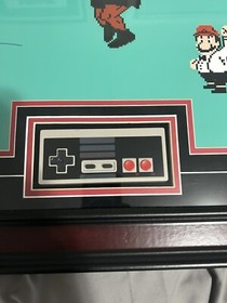 MIKE TYSON PUNCH OUT JSA AUTHENTICATED AUTOGRAPH W/NES CONTROLLER FRAMED 25x20