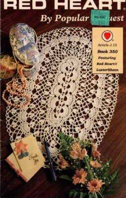 RED HEART BY POPULAR REQUEST BOOK 350 PINEAPPLE TABLECLOTH & MORE